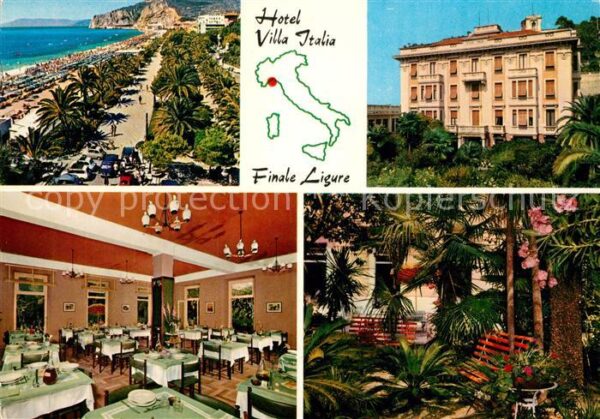 Finale Ligure Hotel Villa Italia Strand Restaurant Pa