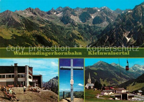 Kleinwalsertal Panorama Walmendingerhornbahn Gipfelkre