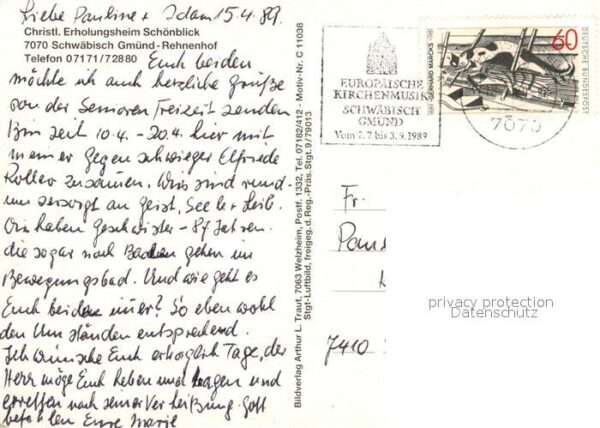 Rehnenhof Christl Erholungsheim Schönblick Fliege – Bild 2