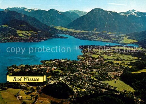 Bad Wiessee Fliegeraufnahme mit Tegernsee und Wallb