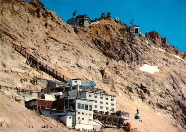 Zugspitze Schneefernerhaus mit Gipfelblick und Be