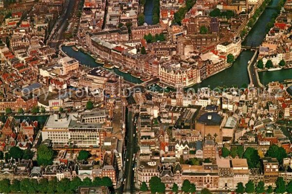 Amsterdam Niederlande Centrum Fliegeraufnahme