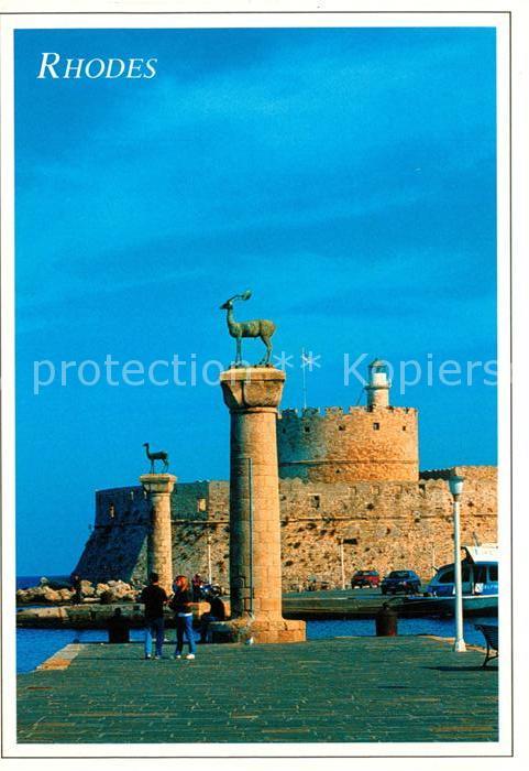 Rhodes Rhodos Greece Festung Säulen