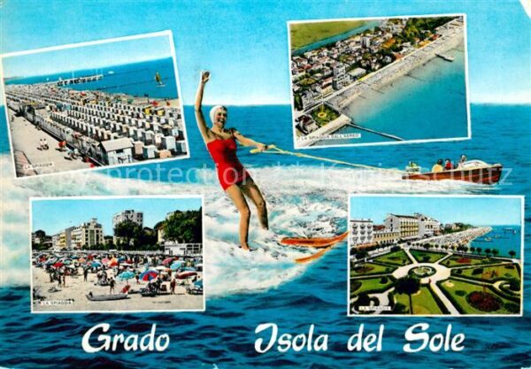 Grado Pineta Strand Fliegeraufnahme Park