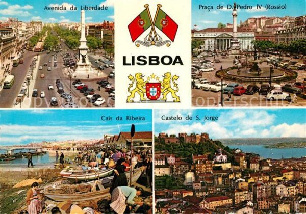 Lisboa Avenida da Liberdade Praca de Don Pedro