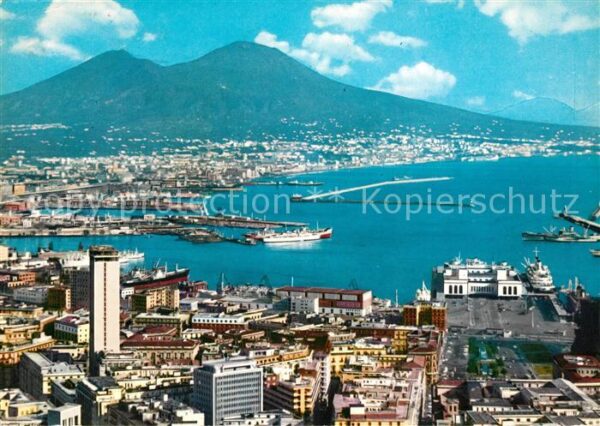 Napoli Neapel Panorama dal Corso Vittorio Emanuele