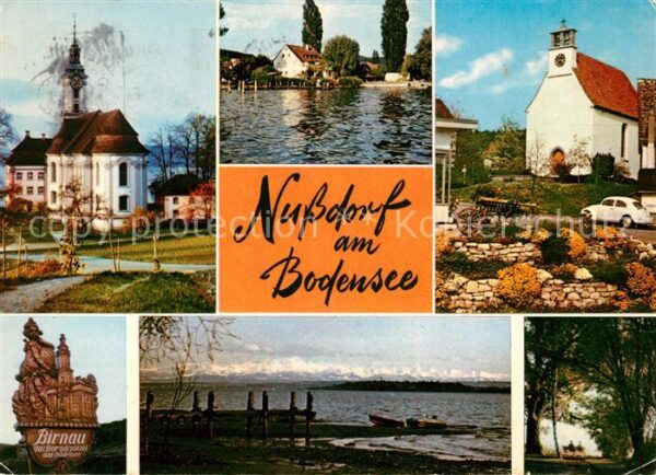 Nussdorf Ueberlingen Kirche Wegweiser Birnau Bodensee Allee
