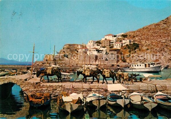 Hydra Greece Hafenmotiv