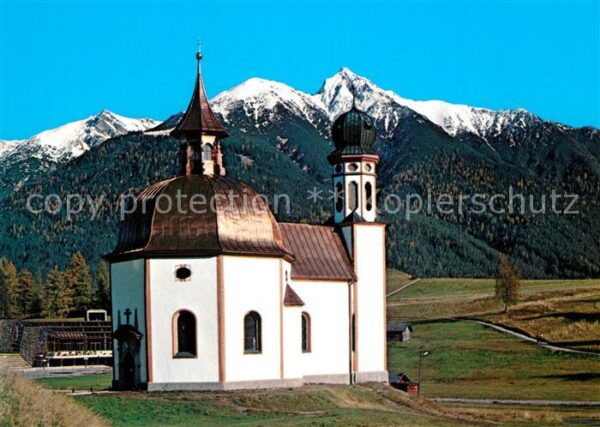 Seefeld Tirol Seekirchl mit Reitherspitze