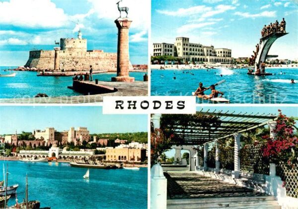 Rhodes Rhodos Greece Teilansichten