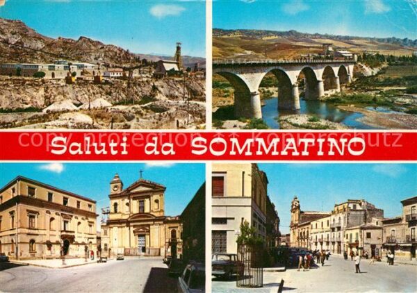 Sommatino Sicilia Teilansichten Viadukt