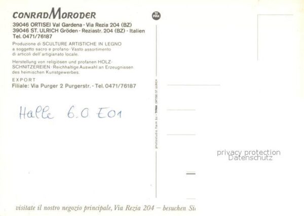 St Ulrich Groeden Tirol Conrad Moroder Holzschnitzereien – Bild 2