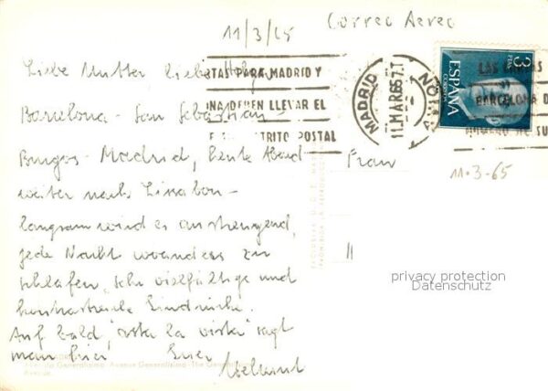 Madrid Spain Correo Aereo – Bild 2