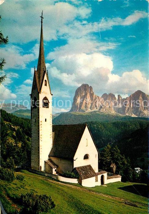 St Ulrich Groeden Tirol St Jakob Grödnertal mit Langkofel