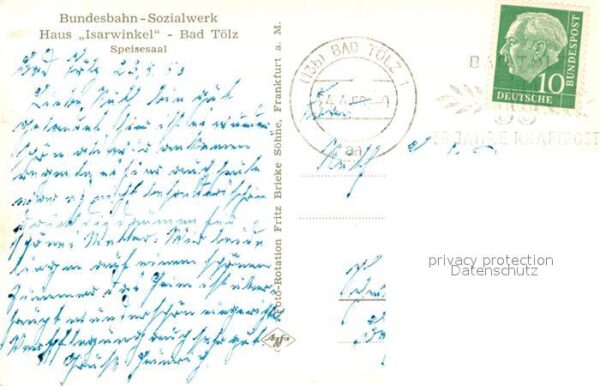 Bad Toelz Bundesbahn Sozialwerk Haus Isarwinkel S – Bild 2