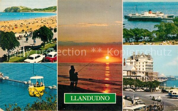 Llandudno Wales Beach Little Orme Pier Cabin Lift Nord