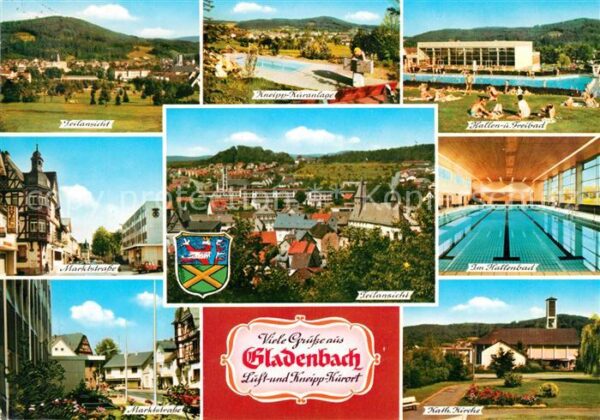 Gladenbach Teilansicht Kneipp Kuranlage Hallenbad