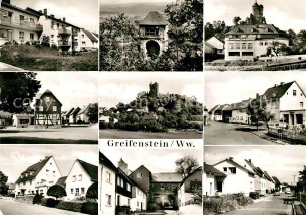 Greifenstein Hessen Teilansichten Burgruine Ausflugsziel We
