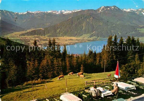 Tegernsee Panorama Blick von der Neureuth Rottach