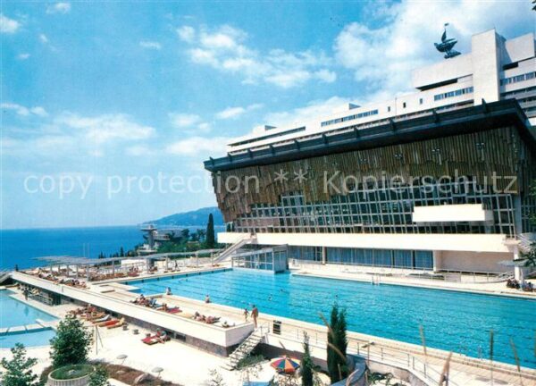 Jalta Yalta Krim Crimea Swimming pool at Intourist Hotel Yalta