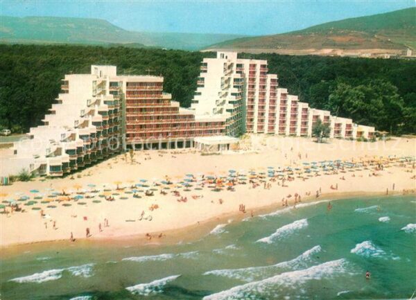 Albena Hotelanlage Strand Fliegeraufnahme