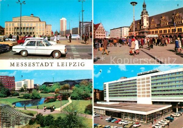 Leipzig Opernhaus Karl Marx Platz Rathaus Alte