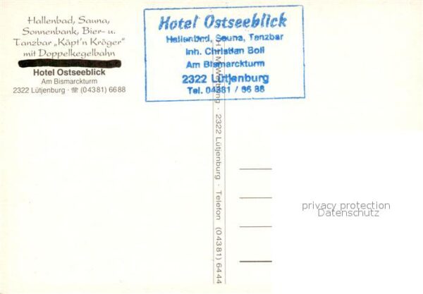 Luetjenburg Holstein Hotel Ostseeblick Strand – Bild 2