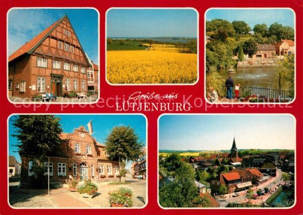 Luetjenburg Holstein Teilansichten Landschaftspanorama Rapsf