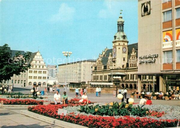 Leipzig Markt und Altes Rathaus Messestadt