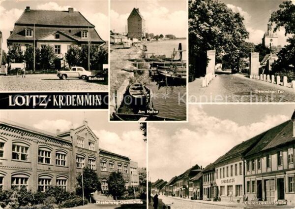 Loitz Vorpommern Rathaus Hafen Demminer Tor Oberschule C