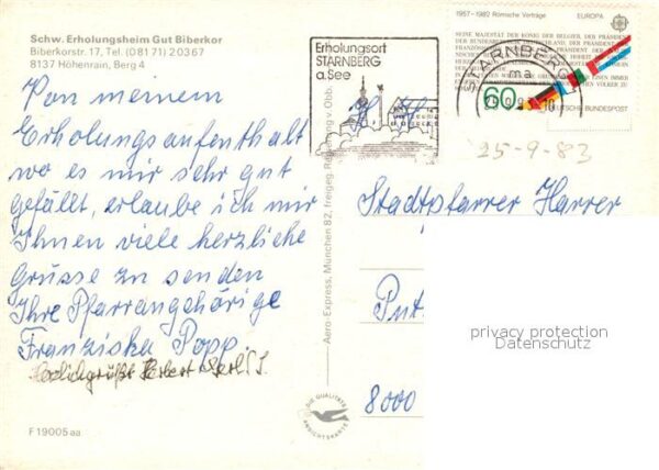 Hoehenrain Wolfratshausen Schwestern Erholungsheim Gut Biberkor F – Bild 2