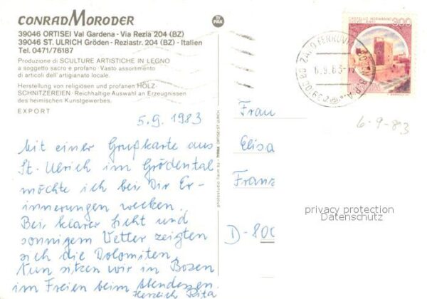 Ortisei St Ulrich Conrad Moroder Artigianato Artistico Ga – Bild 2