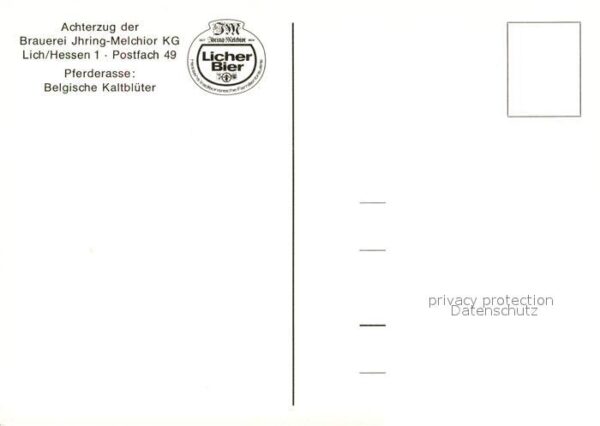 Lich Hessen Achterzug der Brauerei Ihring Melchior – Bild 2