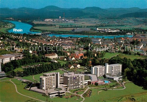 Bad Saeckingen Kurzentrum Rhein Fliegeraufnahme