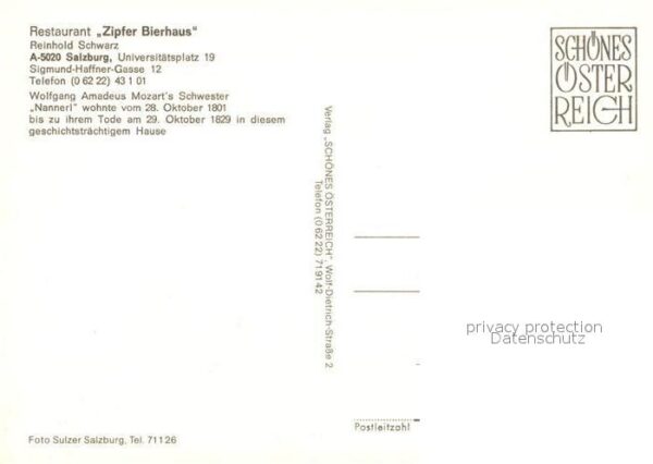 Salzburg Oesterreich Restaurant Zipfer Bierhaus – Bild 2
