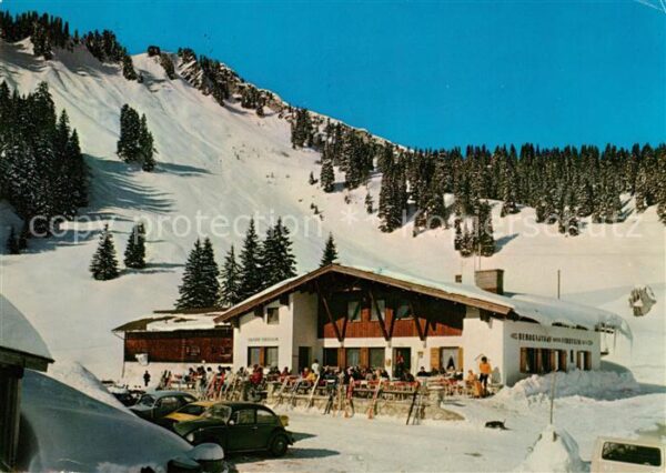 Spitzingsee Firstalm im Spitzinggebiet Wintersportp