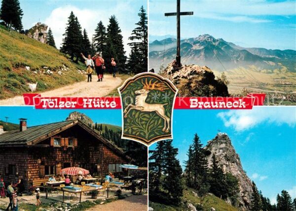 Lenggries Tölzer Hütte Brauneck Gipfelkreuz Ferns