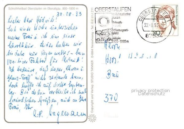 Oberstaufen Schrothheilbad Allgäuer Alpen Fliegerau – Bild 2