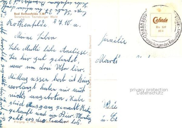 Bad Rothenfelde Sanatorium Teutoburger Wald Fliegeraufn – Bild 2