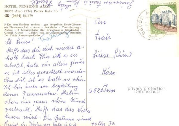 Arco Trentino Hotel Pensione Arco Swimming Pool – Bild 2