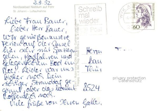 Nieblum Nordseebad St Johanni Kirche Fliegerauf – Bild 2