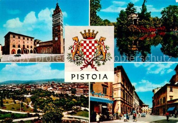 Pistoia Stadtpanorama Strassenpartie Partie am
