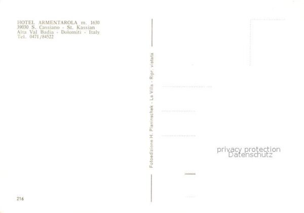 San Cassiano Badia Hotel Armentarola Landschaftspanorama D – Bild 2