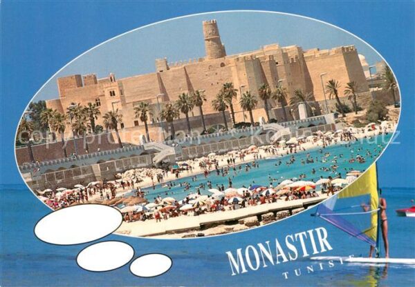 Monastir Strand Festung Windsurfen