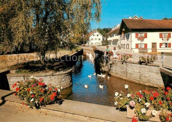 Bad Woerishofen Partie am Mühlbach Enten