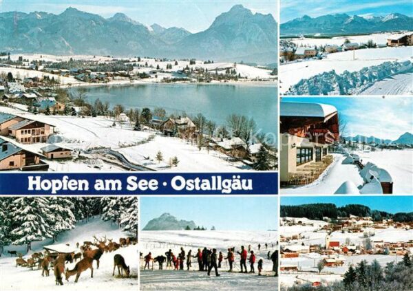 Hopfen See Winterpanorama Alpen Skipiste Wildfütte