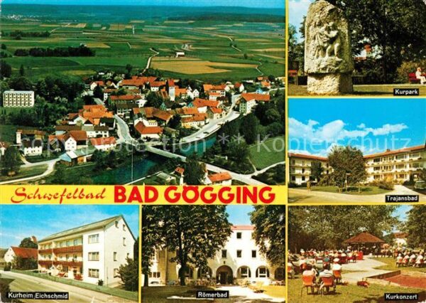 Bad Goegging Fliegeraufnahme Kurpark Trajansbad Kurk