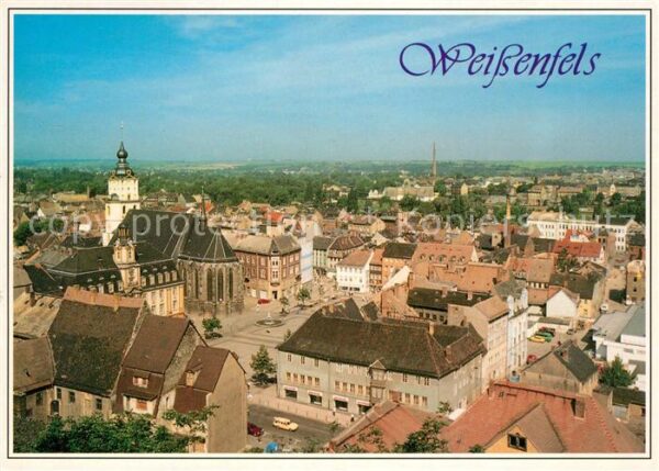 Weissenfels Saale Blick über die Stadt