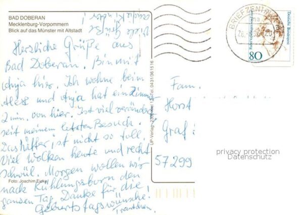 Bad Doberan Blick auf Münster mit Altstadt Fliegera – Bild 2