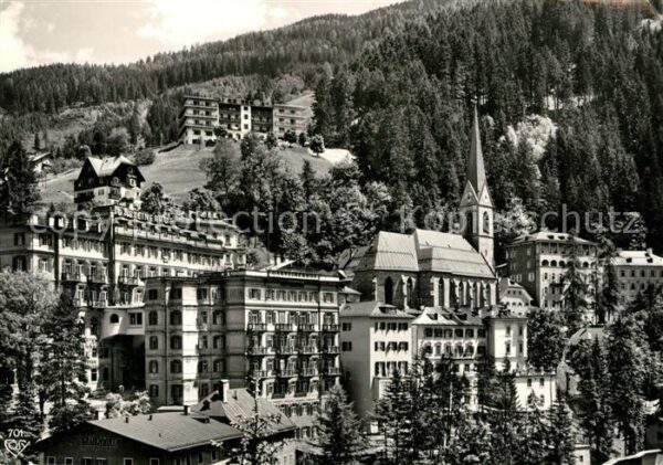 Badgastein Kurhotel Kirche Weltkurort an der Tauer